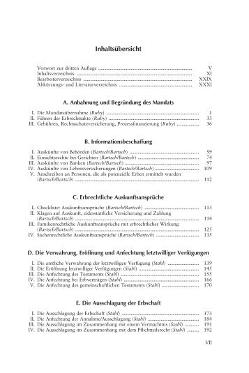 Münchener Prozessformularbuch Band 4: Erbrecht - Klinger ...