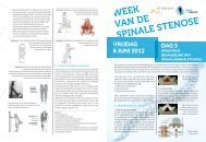 Week van de spinale stenose - dag 5 - Operatieve - Care To Move