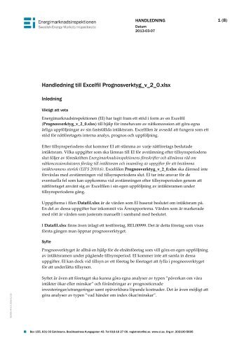 Handledning v.2.0 (pdf 2 MB) - Energimarknadsinspektionen