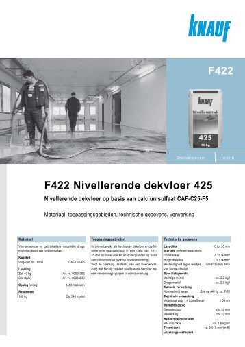 F422 F422 Nivellerende dekvloer 425