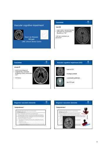 3.10 Vasculaire cognitieve stoornissen.pptx - StudieArena