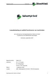 kunt u het rapport downloaden - Gehoor & Arbeid