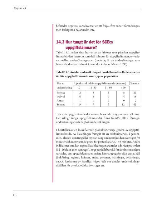 Minska bortfallet (pdf) - Statistiska centralbyrån