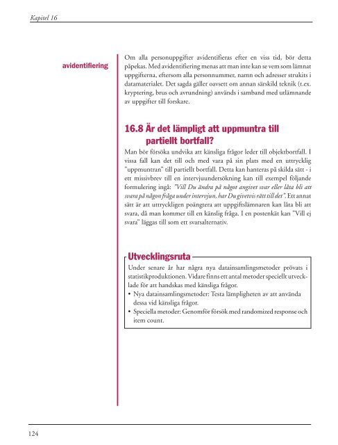 Minska bortfallet (pdf) - Statistiska centralbyrån