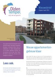 Nieuwsbrief Olden Tempel maart 2012 - Standvast Wonen