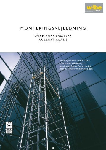 M O N T E R I N G S V E J L E D N I N G - Wibe Ladders