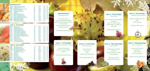 menu 1. “2de kerstdag” - Daily Fresh Food