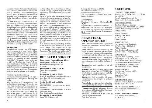 Kirkeblad 4. .rg nr. 2 - Løgumkloster Kirke