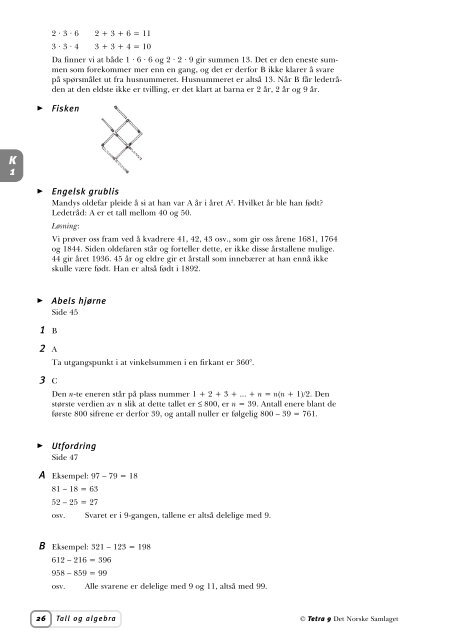 Tetra 9 lærerveiledning, kapittel 1