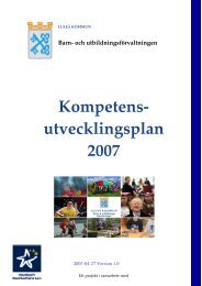 Kompetens- utvecklingsplan 2007 - Luleå kommun