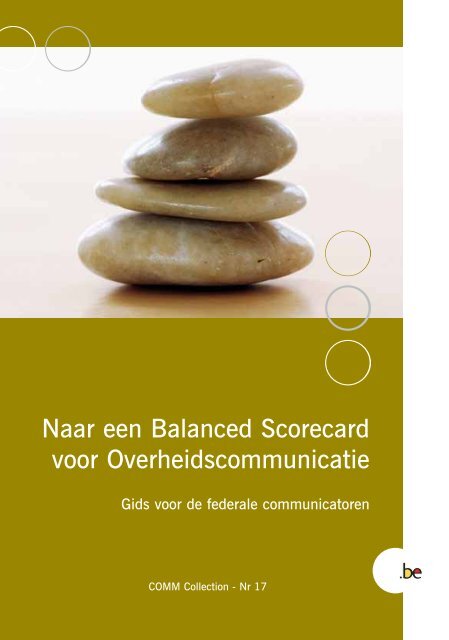 Naar een Balanced Scorecard voor ... - Fedweb - Belgium