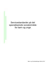 Servicestandarder på det specialiserede socialområde - 1. feb. 2012