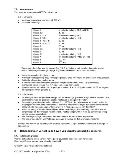 Codex voor de behandeling van gevaarlijke goederen - APZI