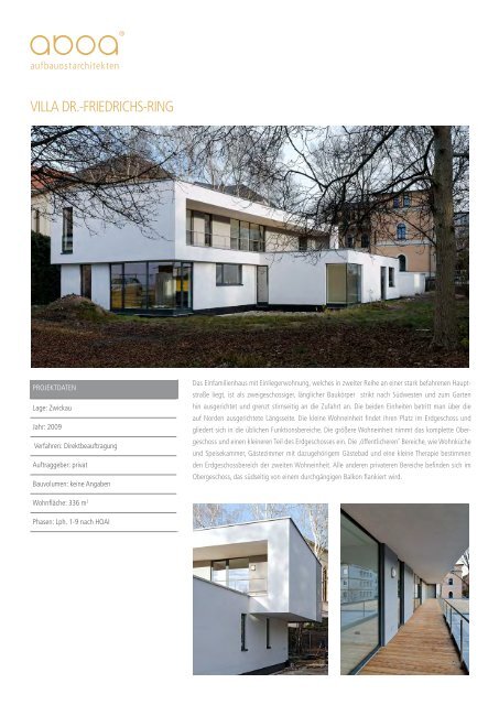 PROJEKTE - ABOA Architekten