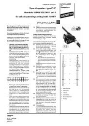 Spændingsviser type PHE i henhold til DIN VDE ... - DESITEK A/S