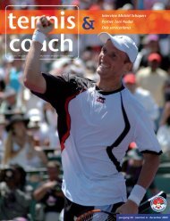 Tennis & Coach nr 6 dec 2009 - SportKaderServices