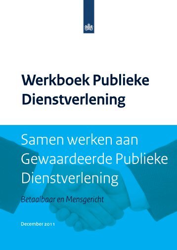 Werkboek Publieke Dienstverlening Samen werken ... - Manifestgroep