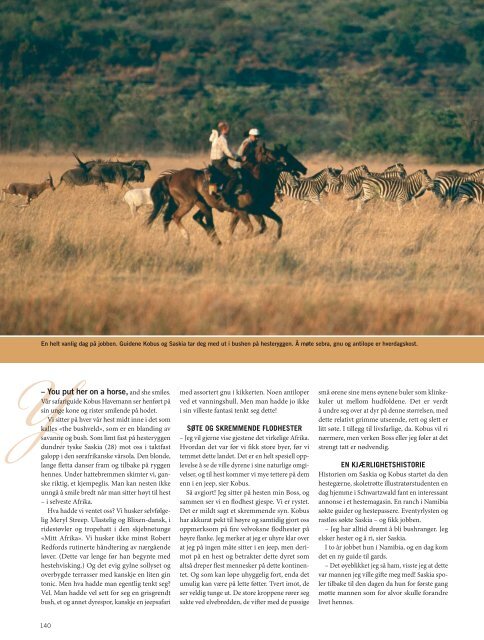 Reise: Safari i Sør-Afrika Skal du først legge ut på safari i Sør-Afrika ...