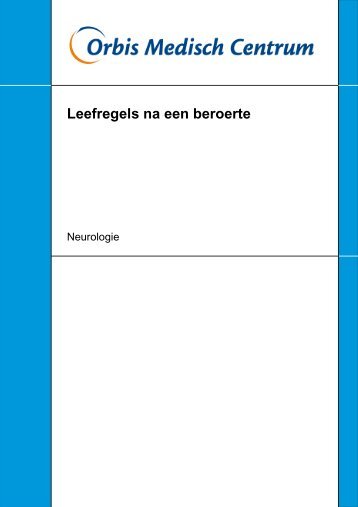 585 - A4 Internet folder - Leefregels na een beroerte ... - Ger Dierx