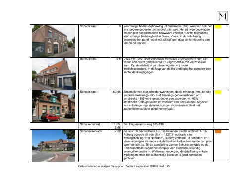 Cultuurhistorische analyse Diezerpoort - Gemeente Zwolle