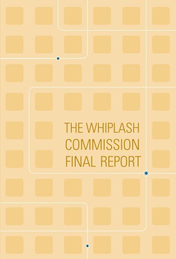 COMMISSION FINAL REPORT - Whiplashkommissionen