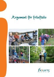 Argument för friluftsliv ISBN 978-91-620-8308-3 - Frisk i naturen