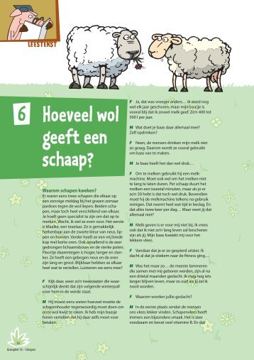 Hoeveel wol geeft een schaap? 6 - Grasspriet