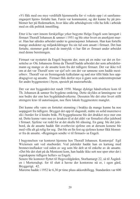 th. johansen & sønner i 100 år