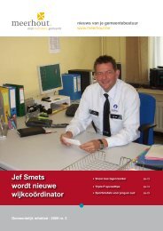 Jef Smets wordt nieuwe wijkcoördinator - Meerhout
