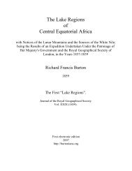 The Lake Regions of Central Equatorial Africa - Sir Richard Francis ...