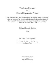 The Lake Regions of Central Equatorial Africa - Sir Richard Francis ...