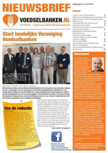 Start landelijke Vereniging Voedselbanken - Voedselbank Arnhem