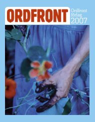 Utgivning 2007 - Ordfront