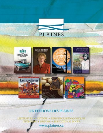 Catalogue 2011 - Les Éditions des Plaines