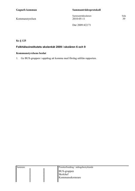 Sammanträdesprotokoll 2010-05-11 1(76 ... - Gagnefs kommun