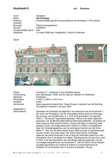 Houtmarkt 5 - Gevelstenen