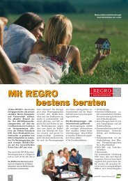 Mit REGRO bestens beraten Mit REGRO bestens beraten