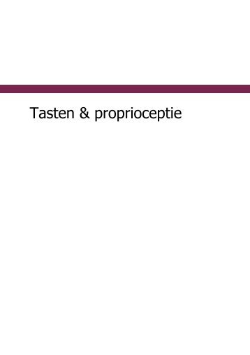 Tasten & proprioceptie - ADVYS