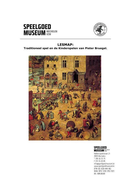 de Kinderspelen van Pieter Bruegel - Speelgoedmuseum Mechelen