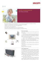 ASCOM VELFERDSTEKNOLOGI FOR TRYGG ... - Ascom (Norway)