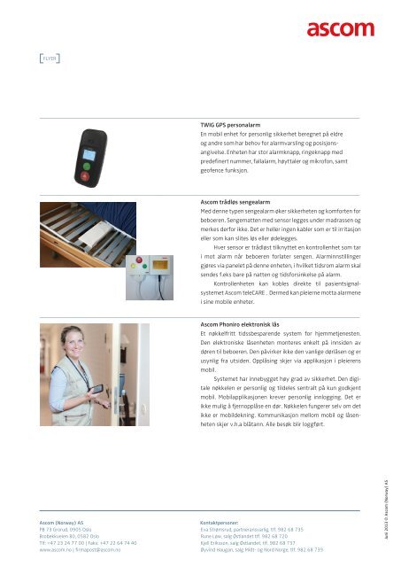 ASCOM VELFERDSTEKNOLOGI FOR TRYGG ... - Ascom (Norway)