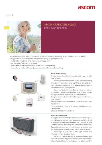 ASCOM VELFERDSTEKNOLOGI FOR TRYGG ... - Ascom (Norway)