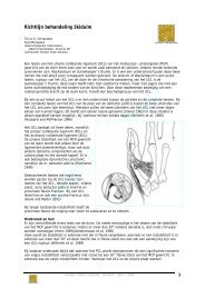 Richtlijn behandeling Skiduim - Handen Team Zeeland