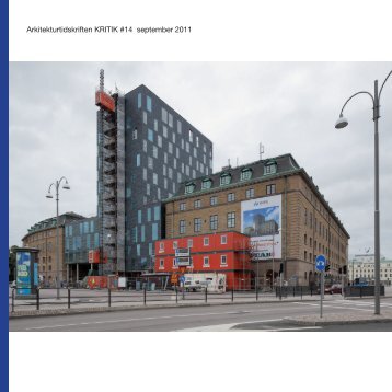 Arkitekturtidskriften KRITIK #14 september 2011 - Syntes förlag