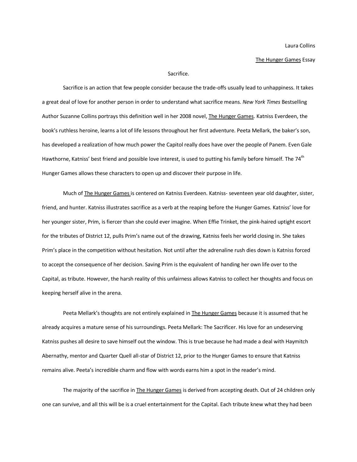 kite runner sacrifice essay