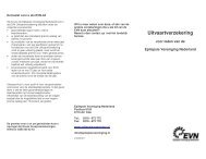 Brochure EVN uitvaartverzekering - Epilepsie Vereniging Nederland
