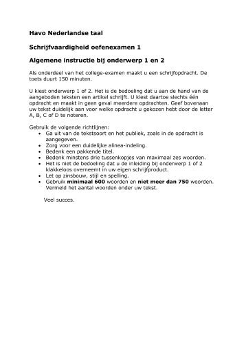 Nederlands 1 havo (87Kb, pdf) - DUO