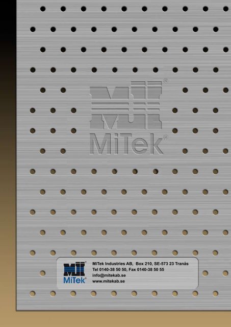 Ladda ner produktkatalogen - Mitek