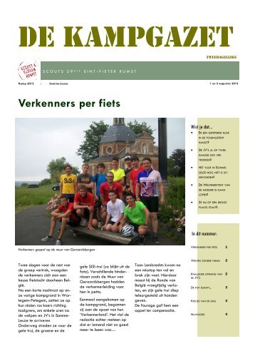 Verkenners per fiets - Scouts Rumst