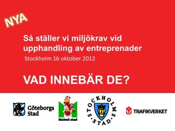 Så ställer vi gemensamma miljökrav på entreprenörer - IDG.se